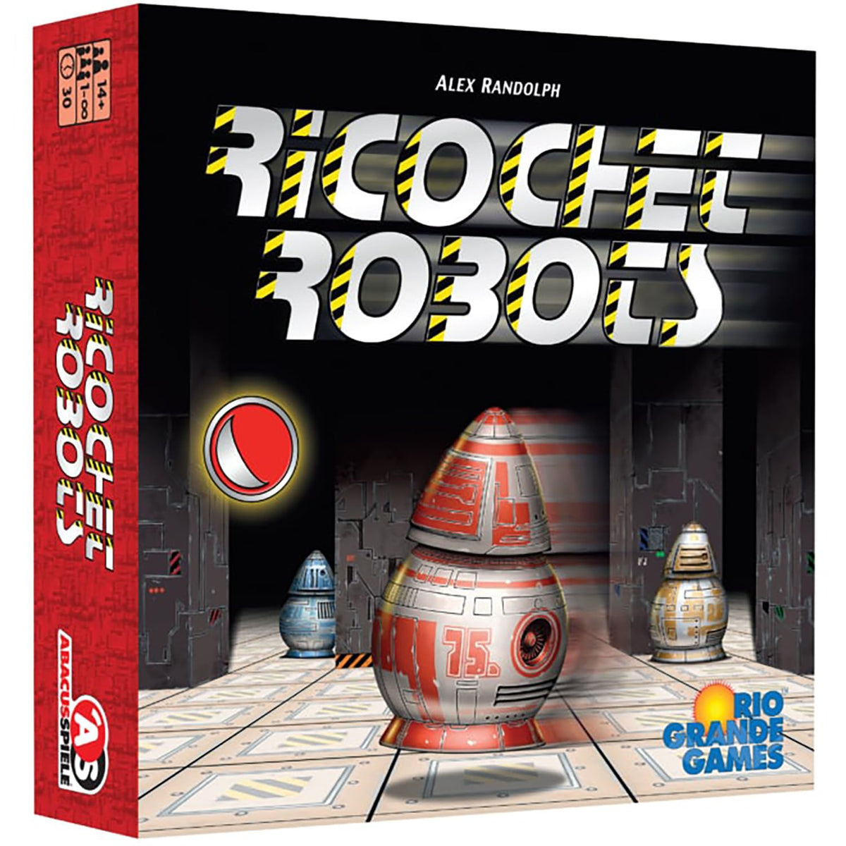Rio Grande Games Ricochet Robots in a warehouse layout for quick problem-solving fun