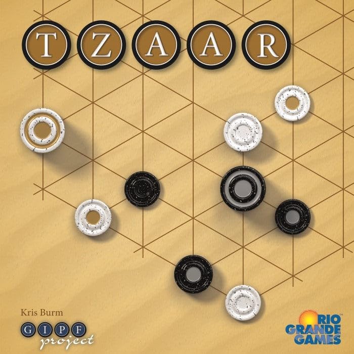 Rio Grande Games Tzaar captured pieces illustrating strategic capture options.
