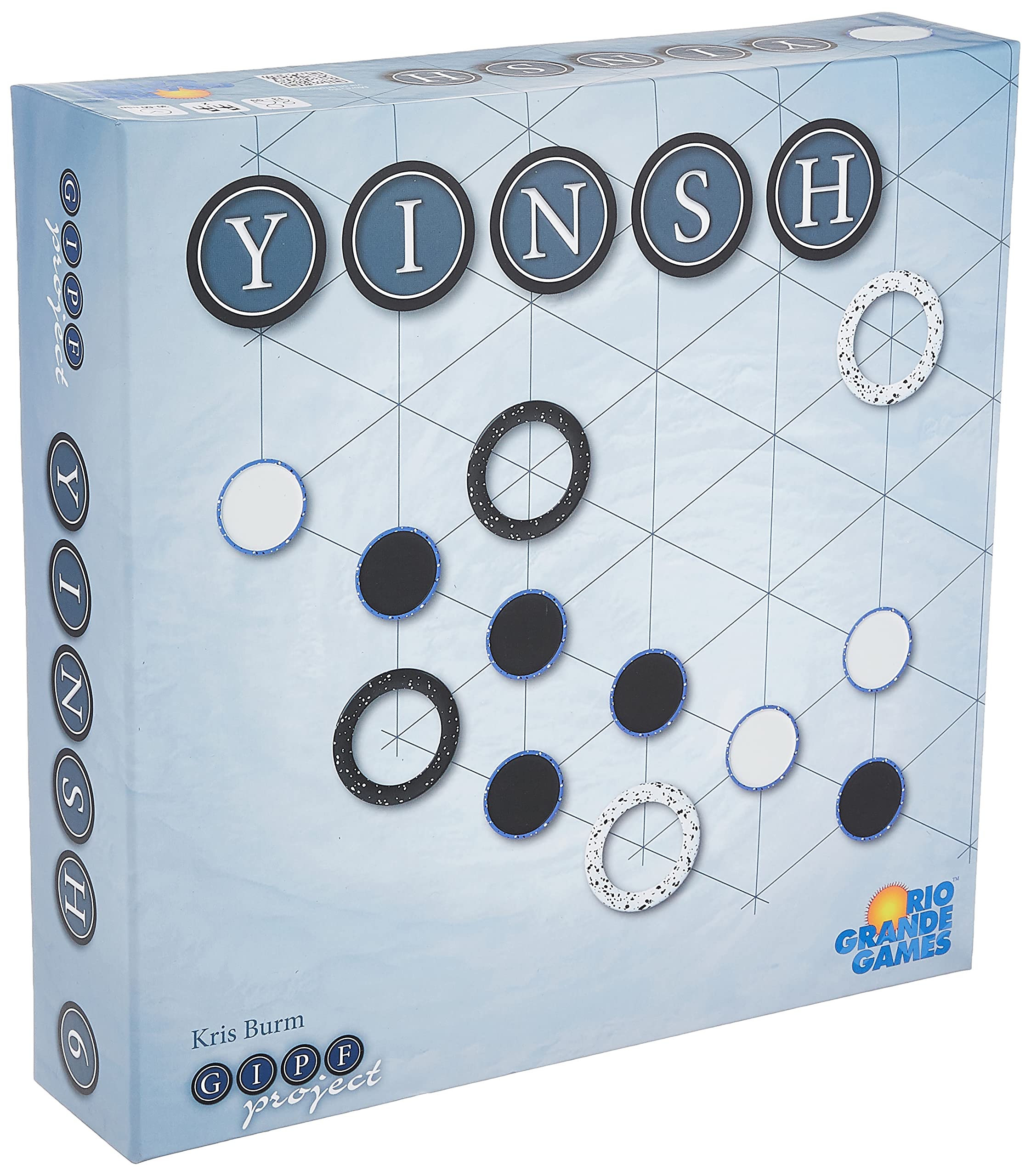 Rio Grande Games Yinsh color-changing pieces signal dynamic, evolving play.