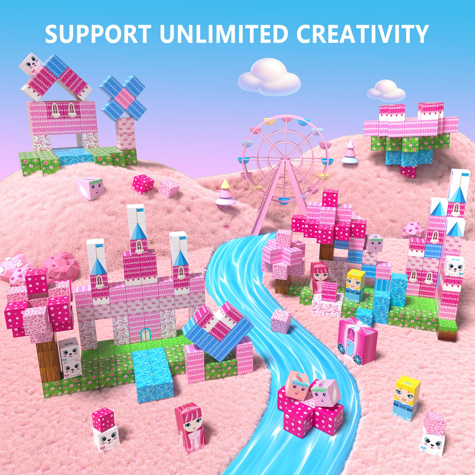 Riomuru open-ended build set encourages imaginative worlds and problem-solving.