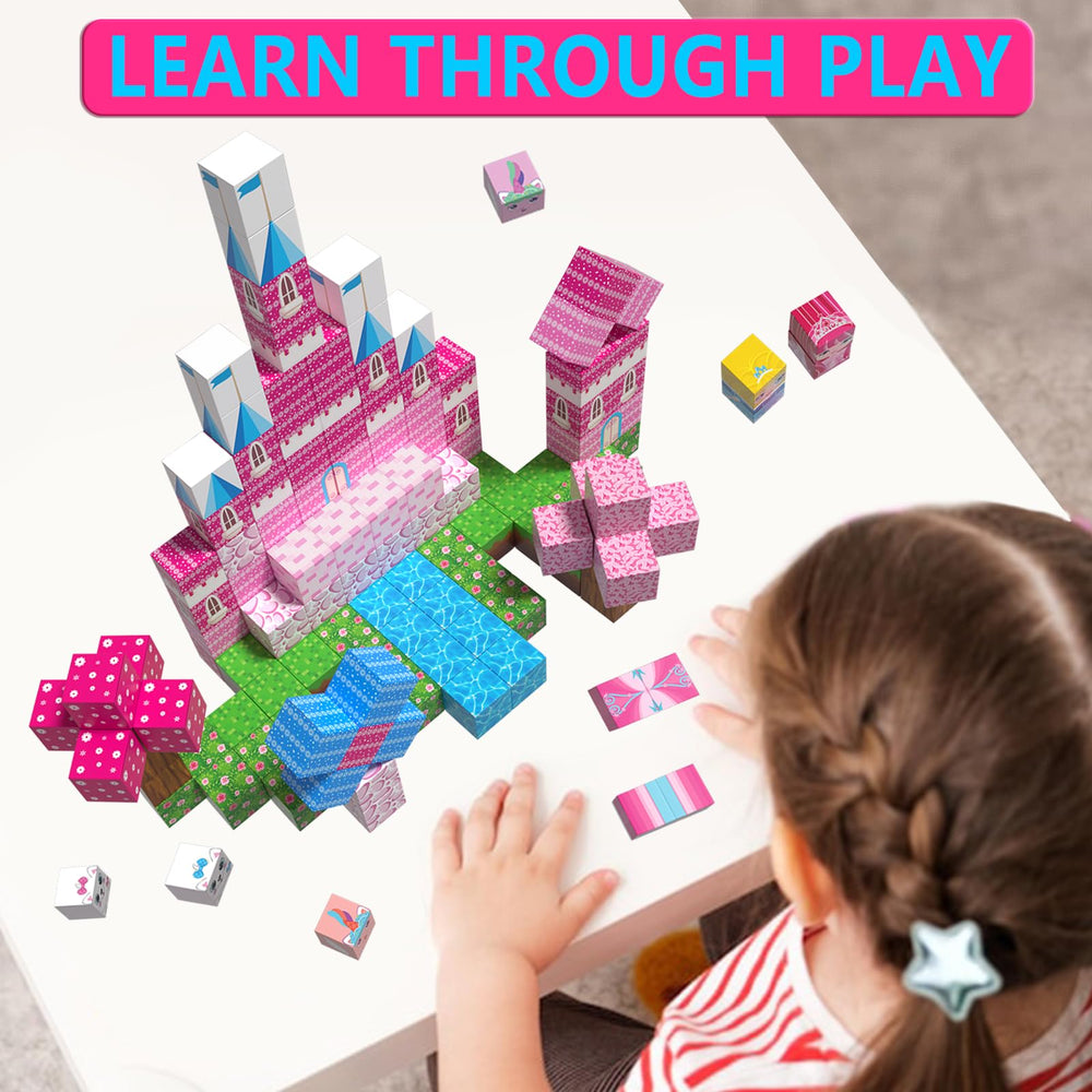 Riomuru STEM toy supports early spatial skills during hands-on construction.