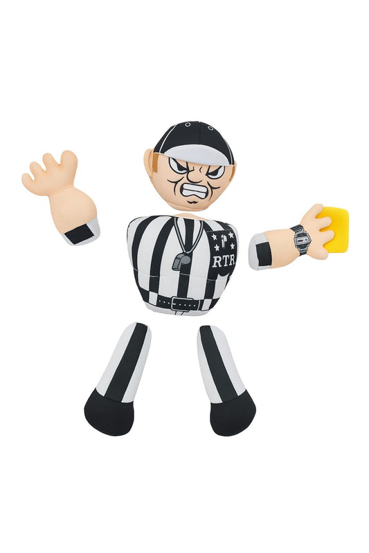 Rip The Ref football toy with velcro limbs for quick stress relief during games.