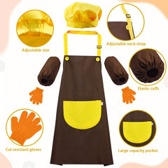 RISICULIS kitchen sleeves protect tiny sleeves during messy cooking activities.
