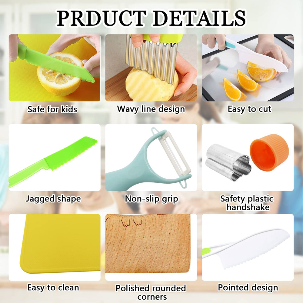RISICULIS serrated toddler knives designed to reduce slips during learning