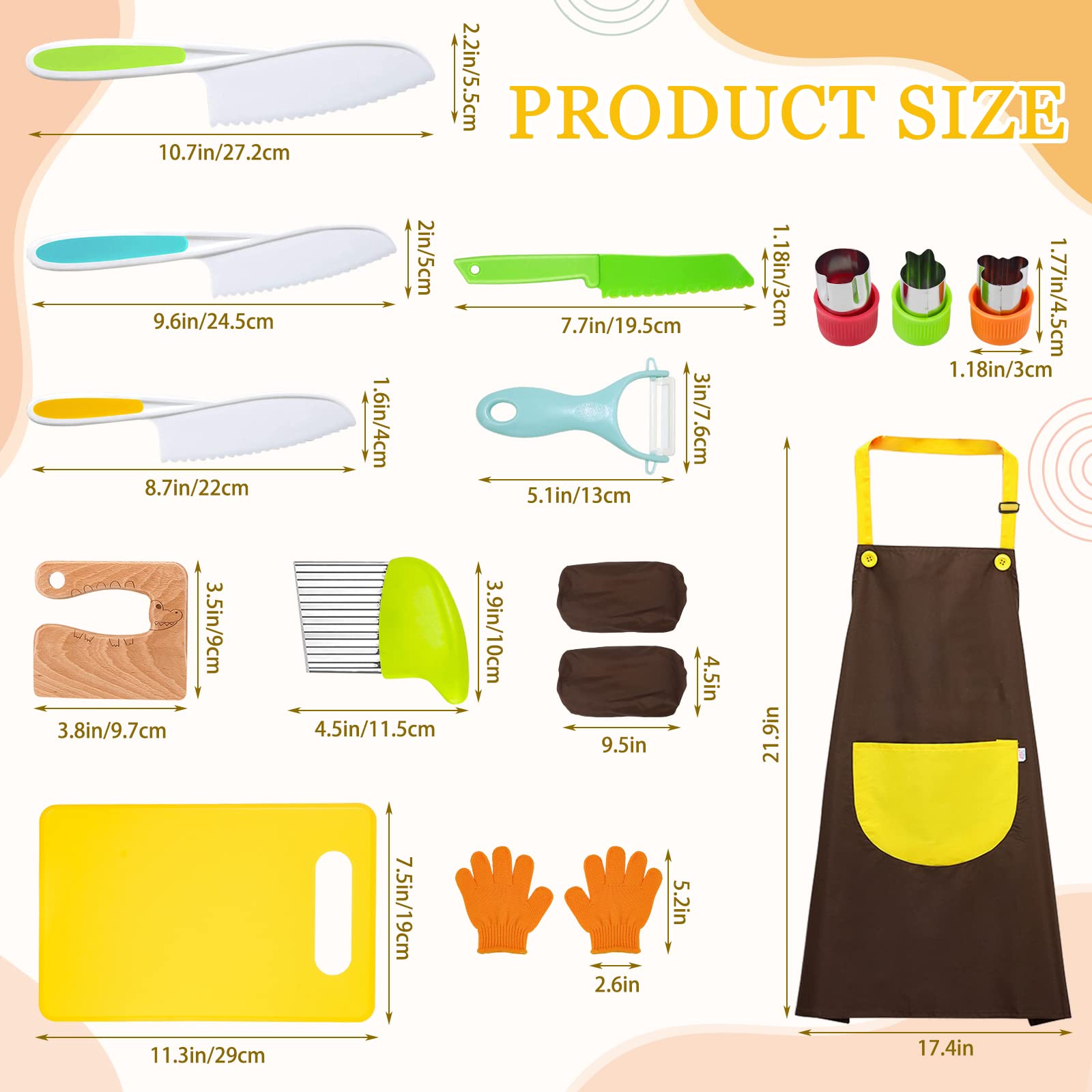 RISICULIS serrated plastic toddler knives enable gentle slicing.