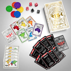 Risk Strike continent cards laid out for quick planning
