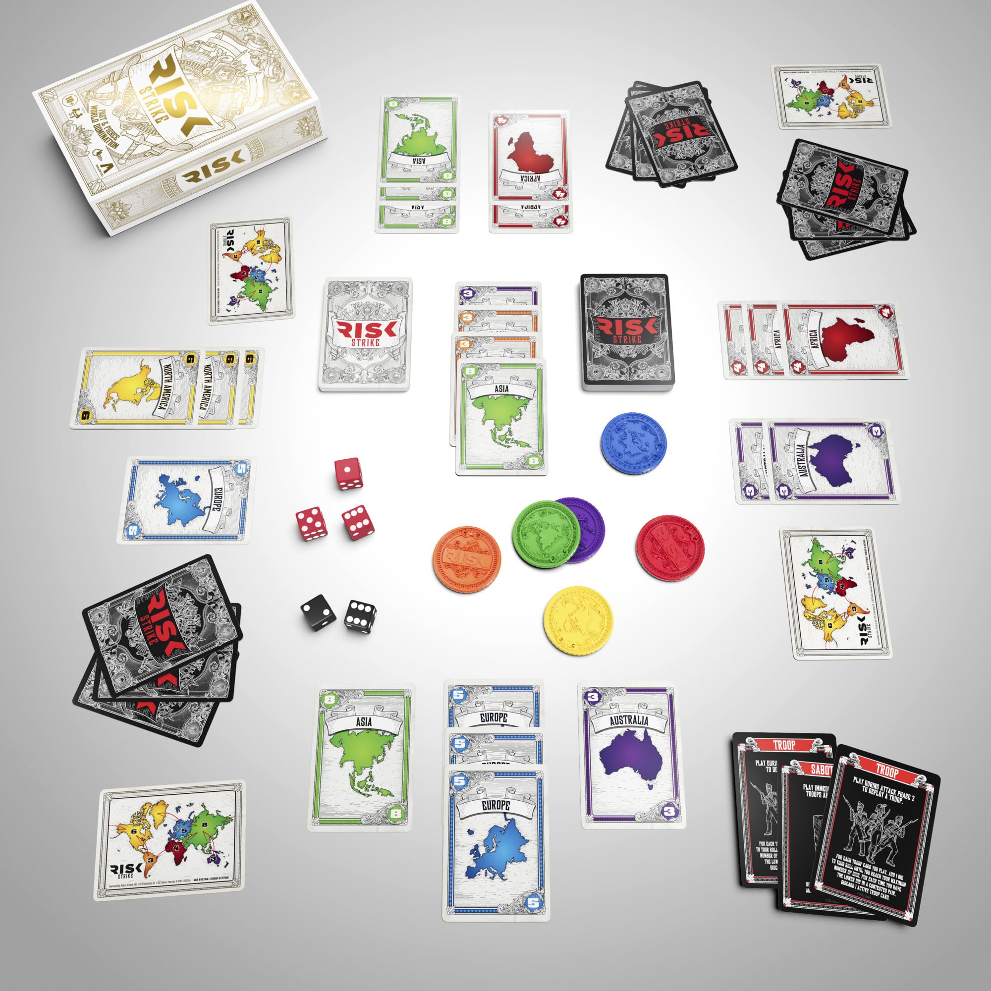 Hasbro Risk Strike dice battle shows tense, decisive rolls