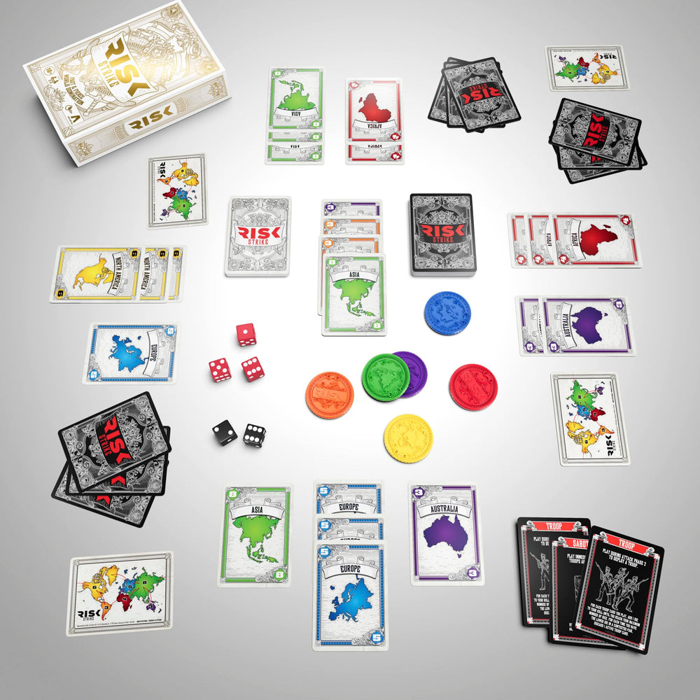 Hasbro Risk Strike dice battle shows tense, decisive rolls