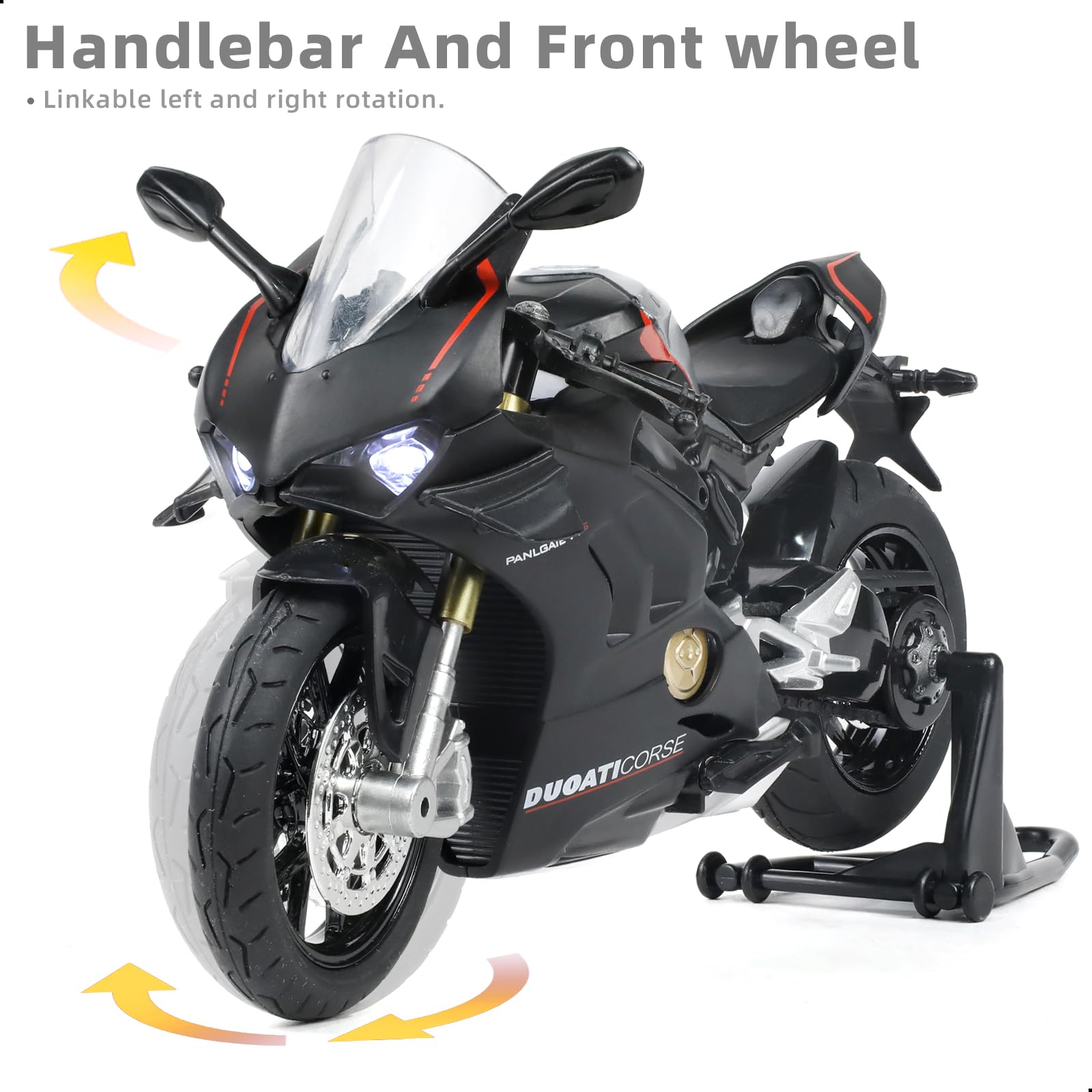 Risopen Ducati V4S 1:12 model – detail tank closeup showcases premium materials.