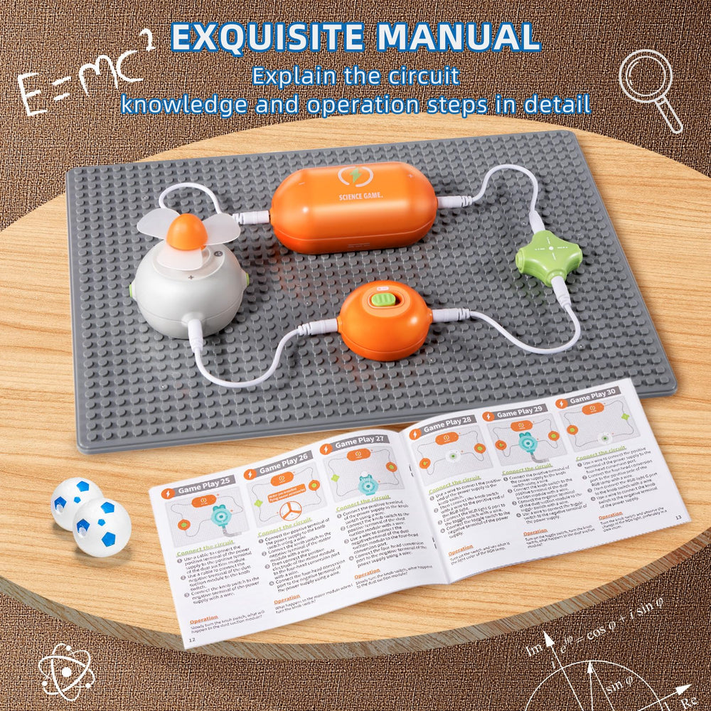 RISUNTOY Circuits Science Kit flying saucer part shows motion and creativity