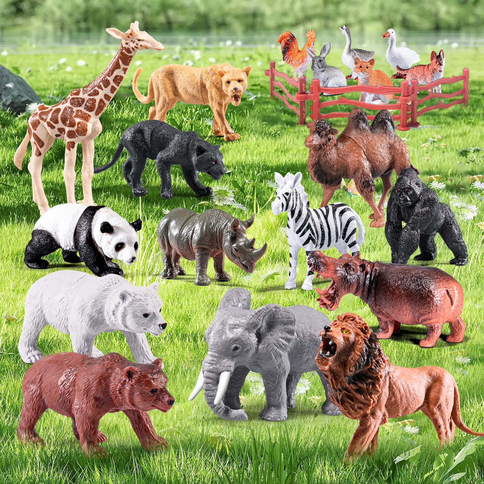 RISUNTOY Safari eggs add playful habitat details to scenes.