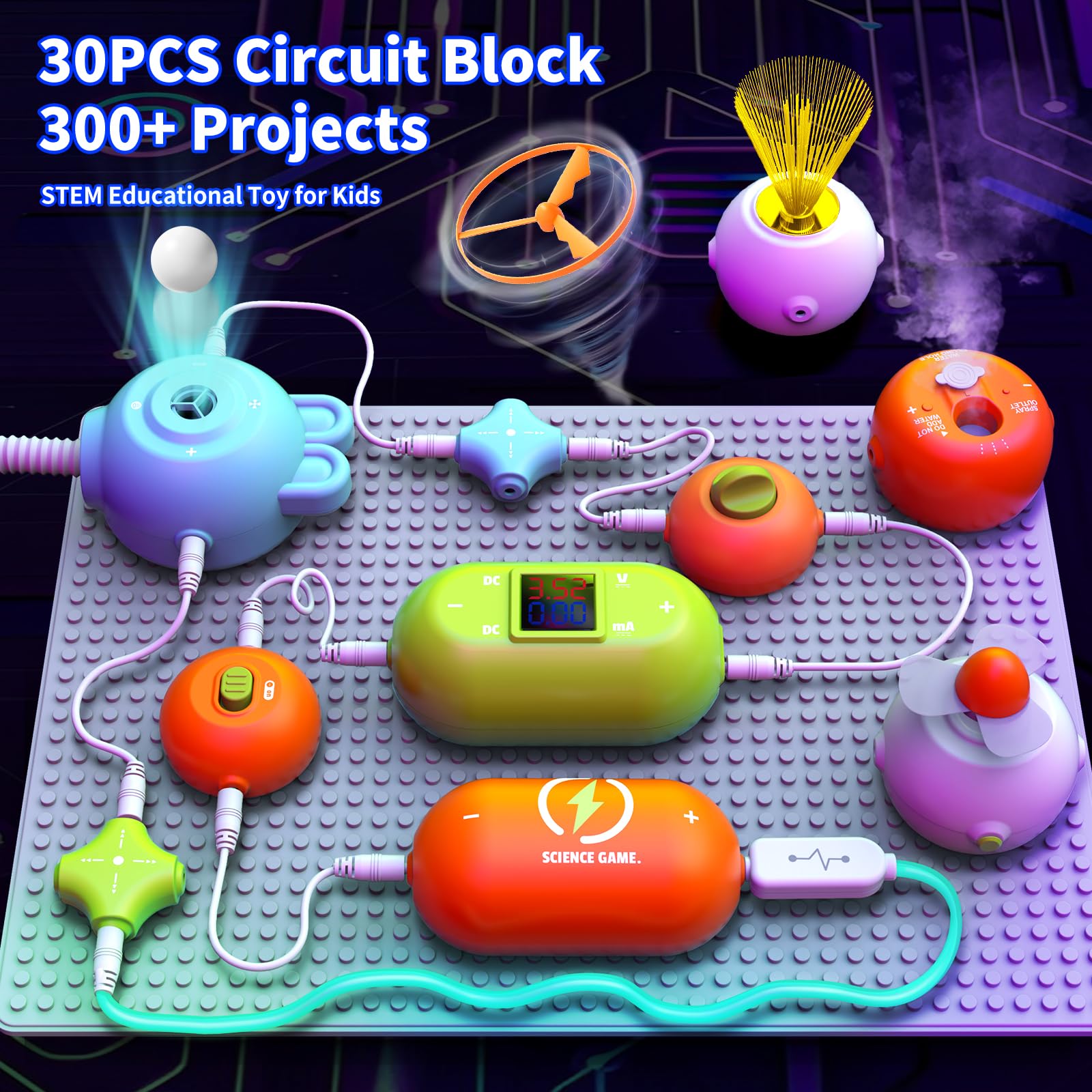 RISUNTOY STEM fan-component demonstrates motor-powered project ideas for young makers.
