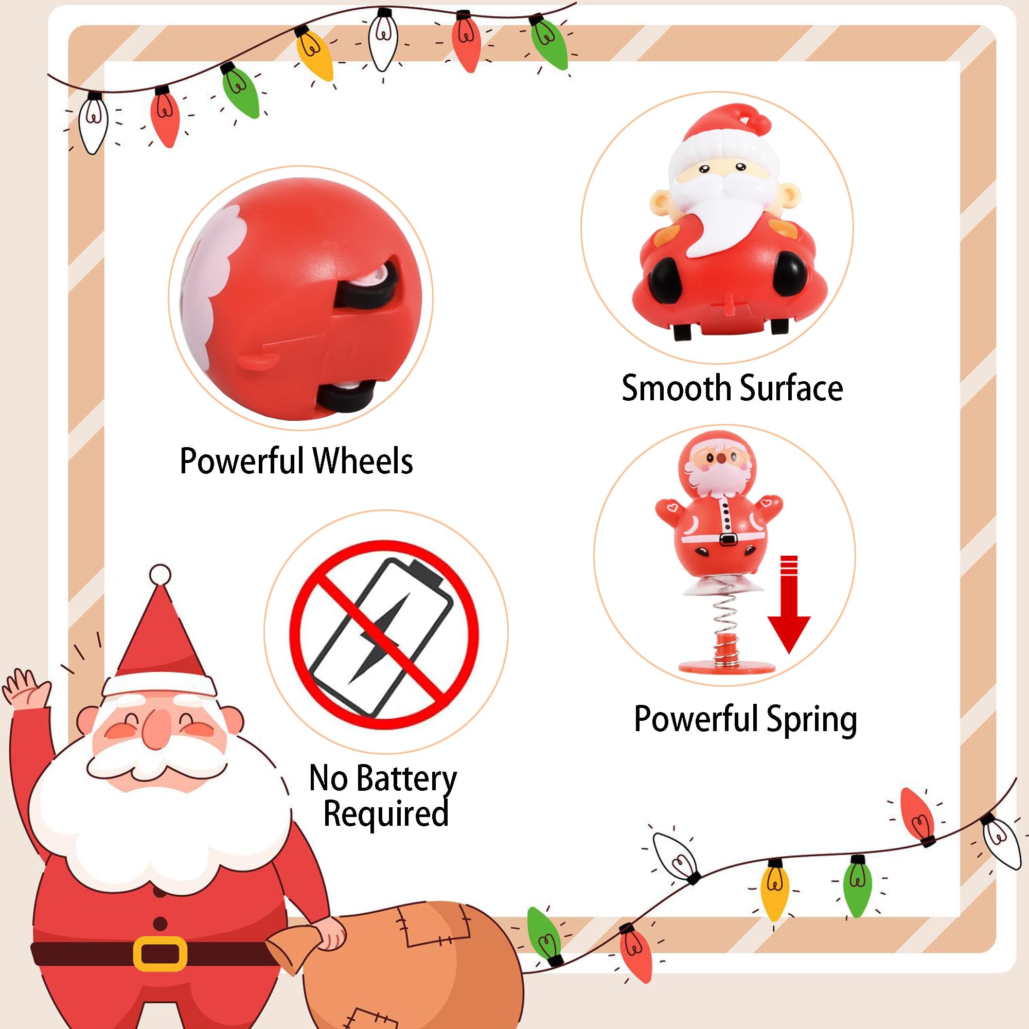 Ritastar small pull-back cars Christmas tree design ideal classroom prizes.