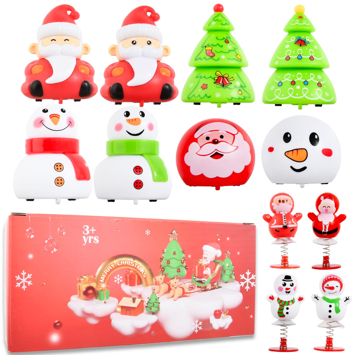 Ritastar small pull-back cars Santa design for quick holiday playtime.