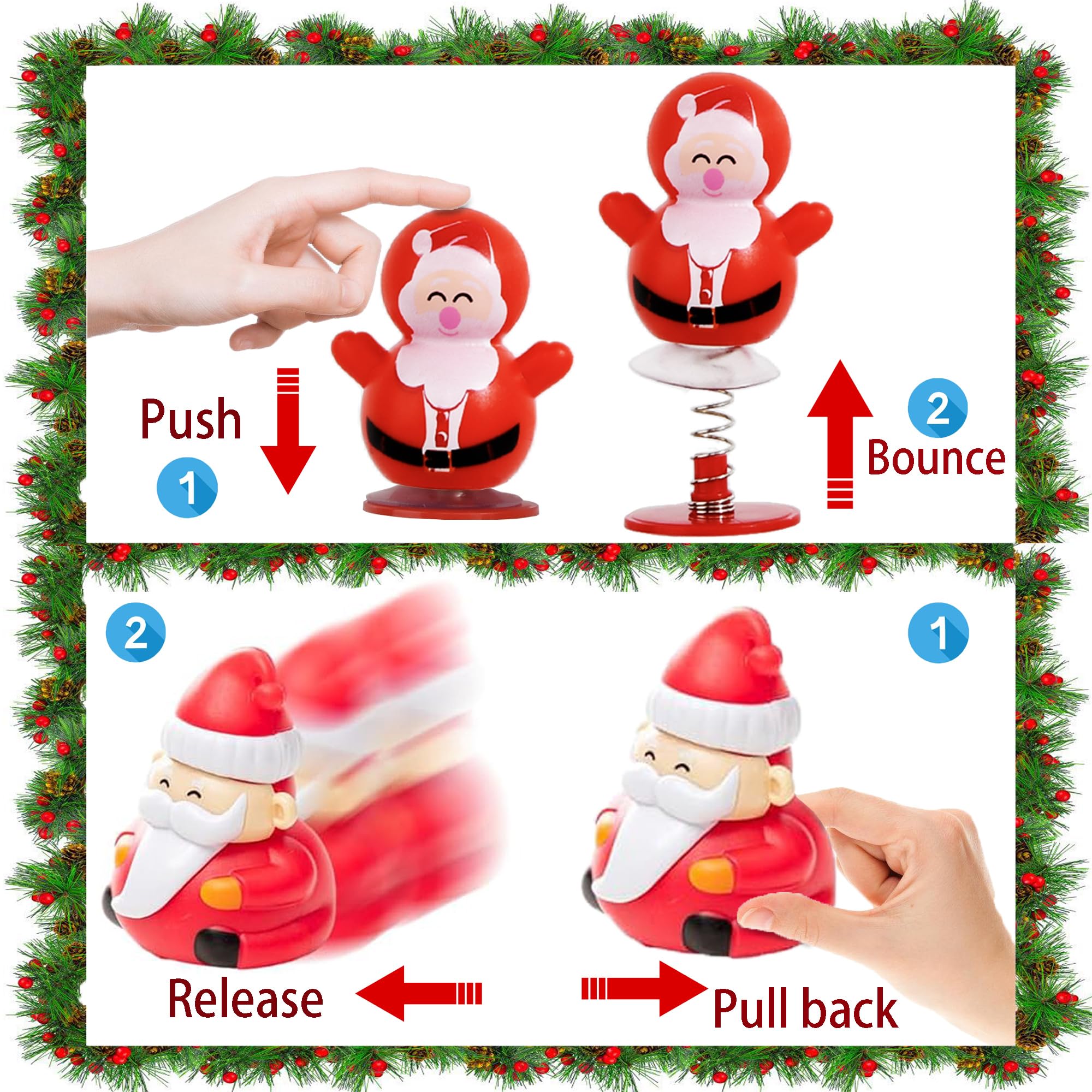 Ritastar small pull-back cars snowman design great for festive party favors.