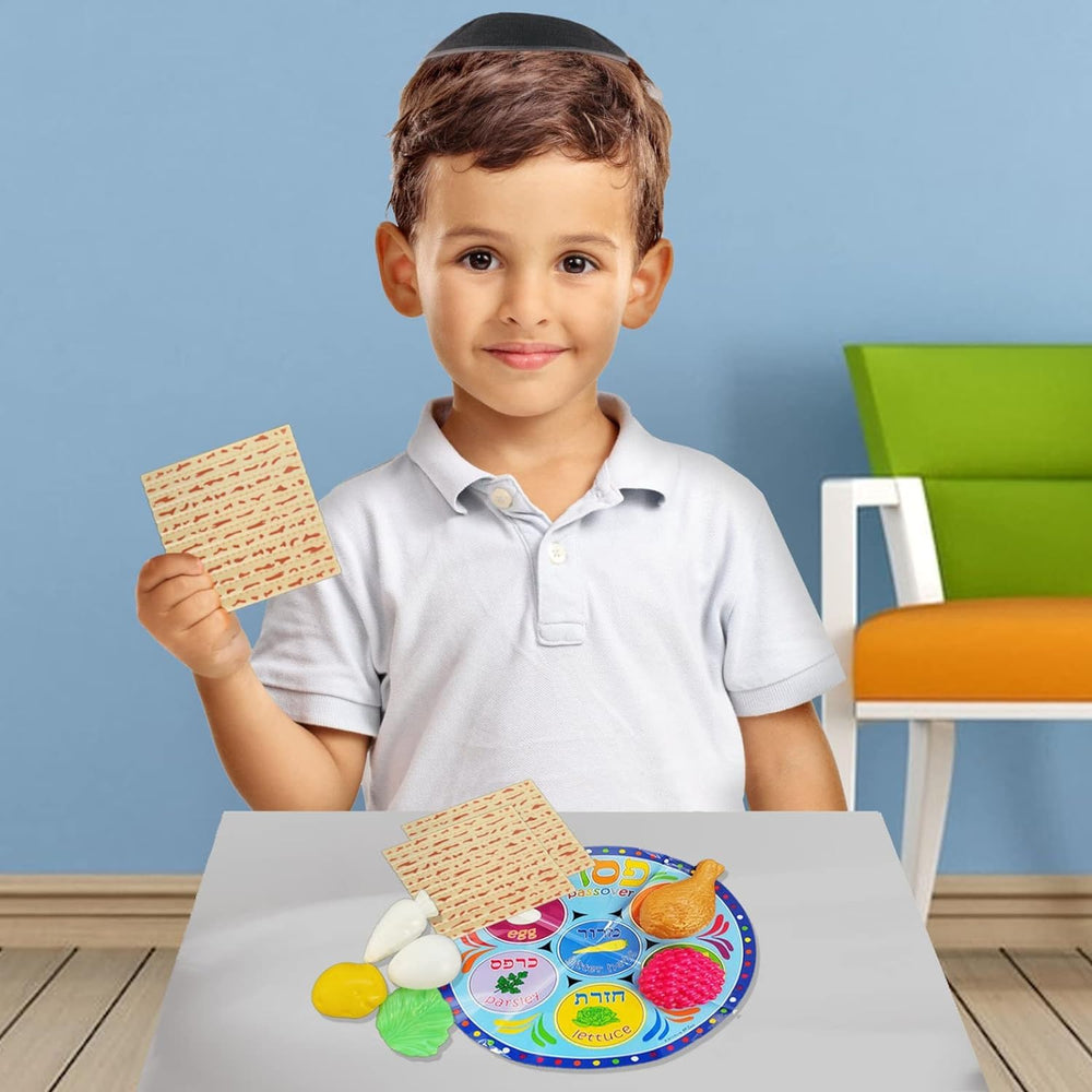 Rite Lite square matzahs for kid-friendly Seder play.