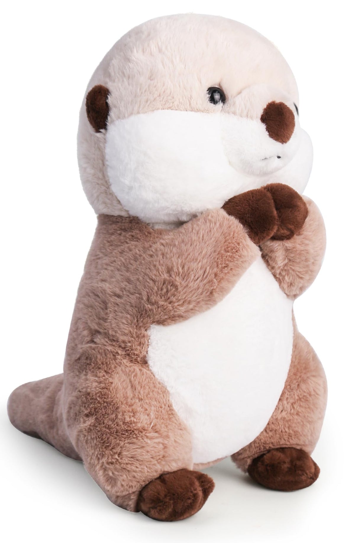 Riuhot cute otter stuffed animal front view with friendly expression for hugs and play