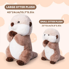 Riuhot otter gift-ready plush displaying ideal charm for birthdays and celebrations