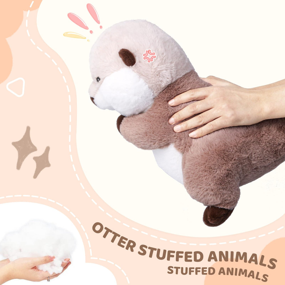 Riuhot packaging of otter plush vacuum-packed with slight wrinkles to refresh