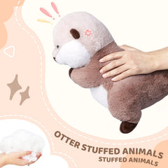 Riuhot packaging of otter plush vacuum-packed with slight wrinkles to refresh