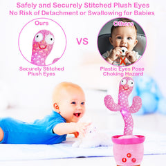 River Mill safe plush eyes on cactus ensure secure, gentle play