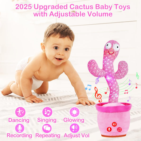 River Mill talking cactus with singing feature, engaging infants with tunes