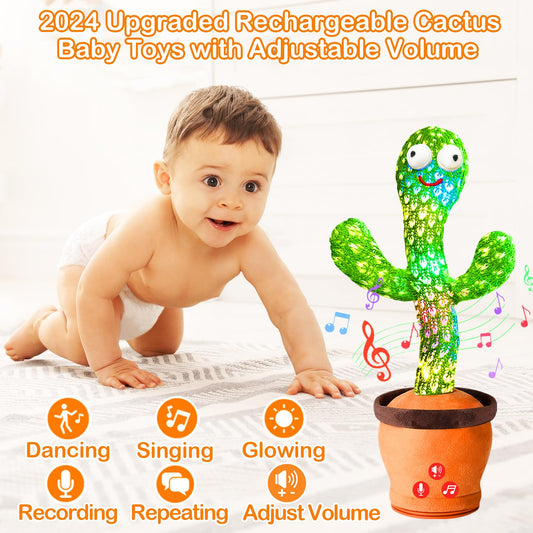 River Mill volume-adjustable cactus toy for gentle sensory exposure