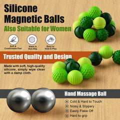 RIVGOT green magnetic balls on a desk for discreet concentration during work