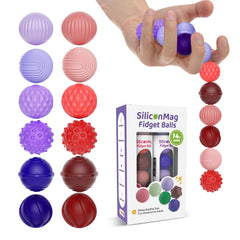 RIVGOT silicone magnetic ball with textured surface for tactile relief
