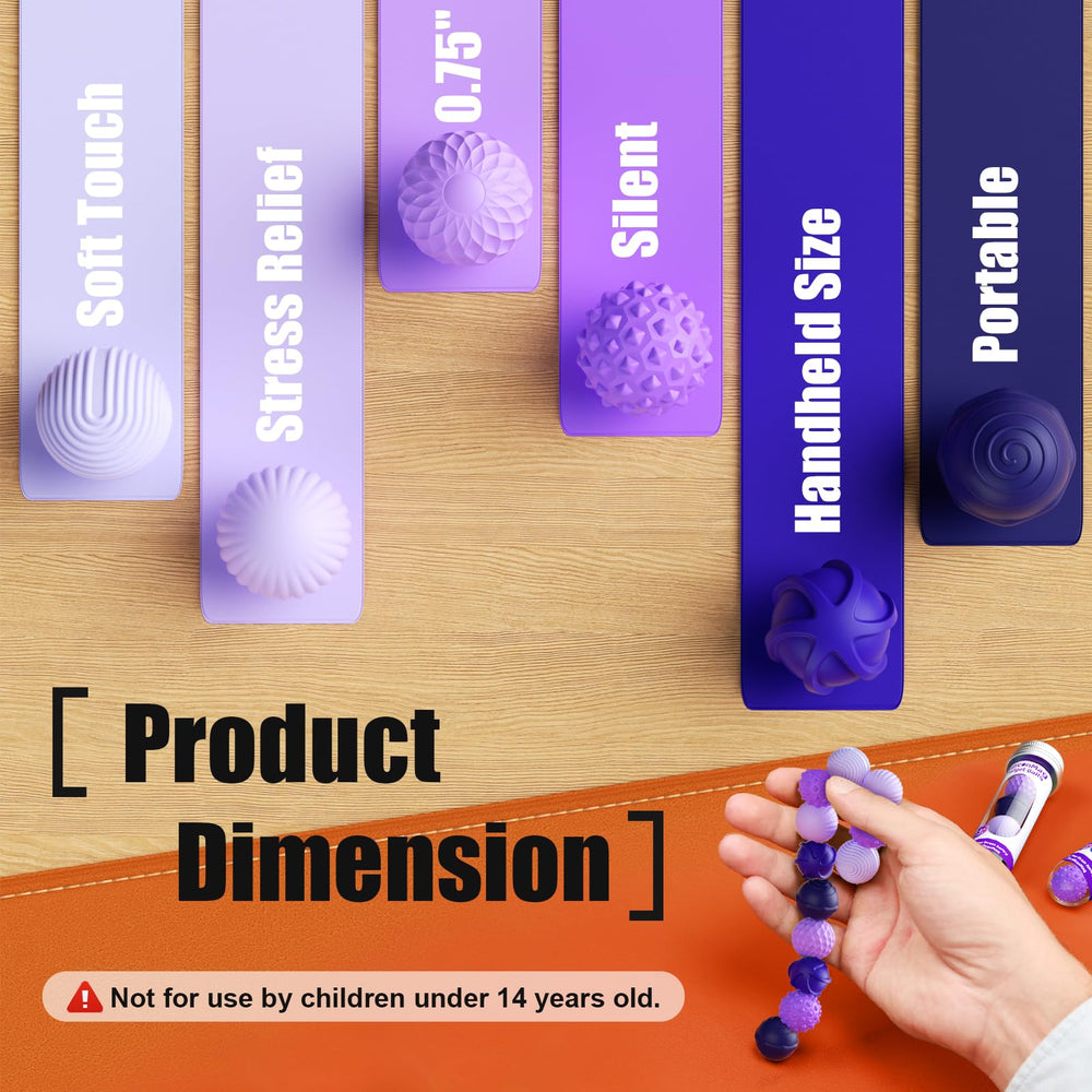 RIVGOT 6-pack stress relief toys fit easily in a backpack or desk