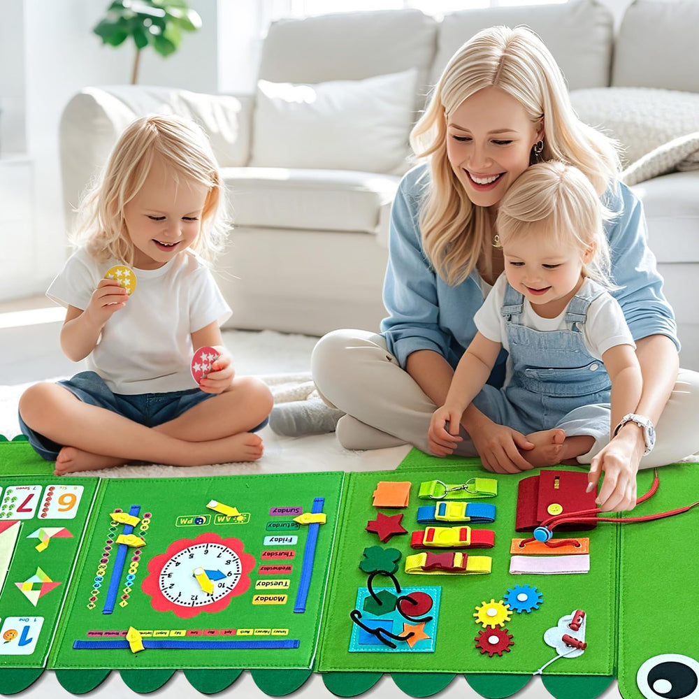 Montessori-inspired Rivibou Crocodile Busy Board encourages calm engagement