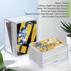 RIXUGIT deck case stackable design saves space in storage area