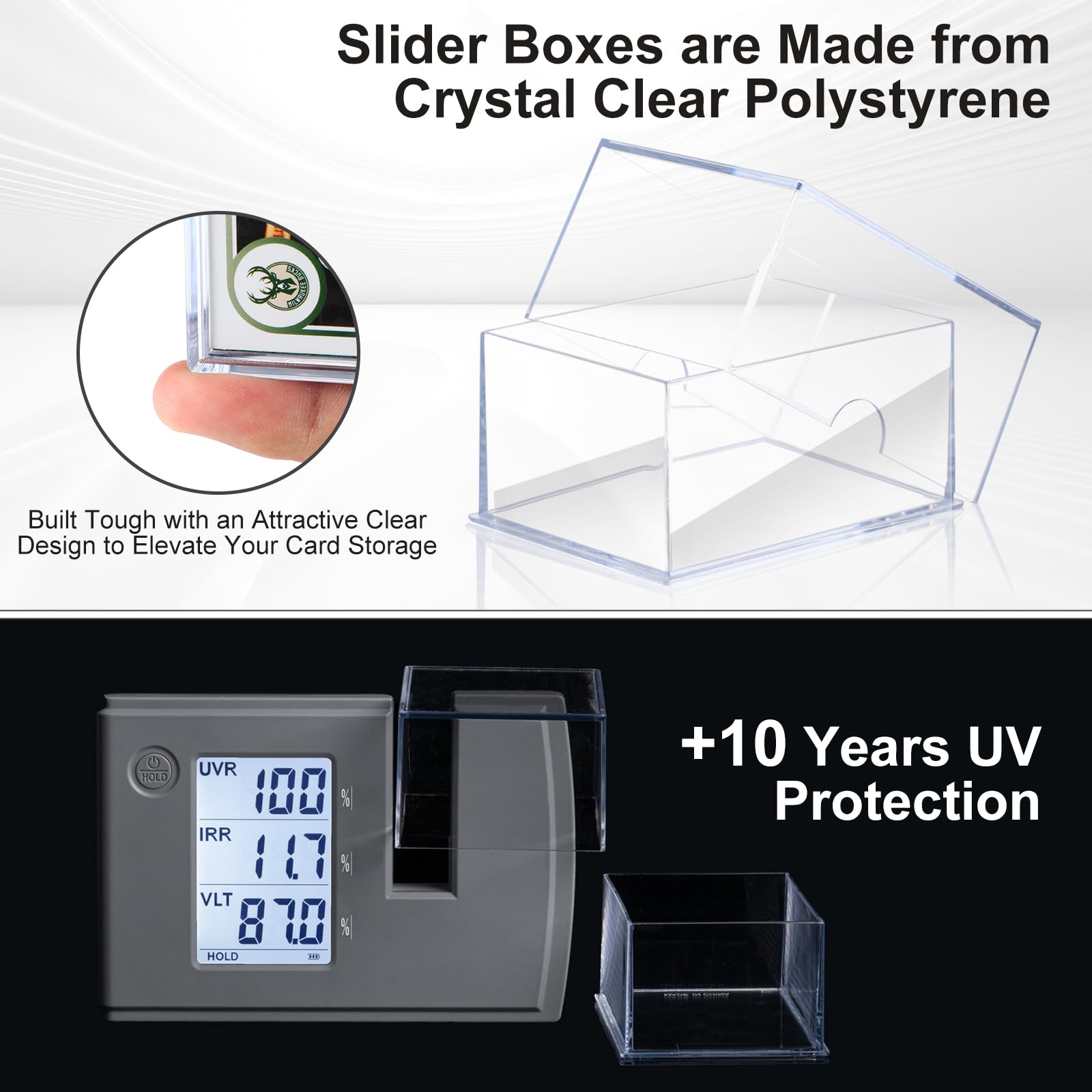 RIXUGIT deck case transparent cover for quick content identification