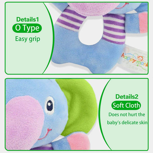 RIY elephant smiling face plush invites play and comforting cuddles