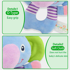 RIY elephant smiling face plush invites play and comforting cuddles