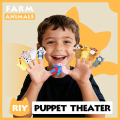 RIY finger puppet chook ready for playful farm tale sessions