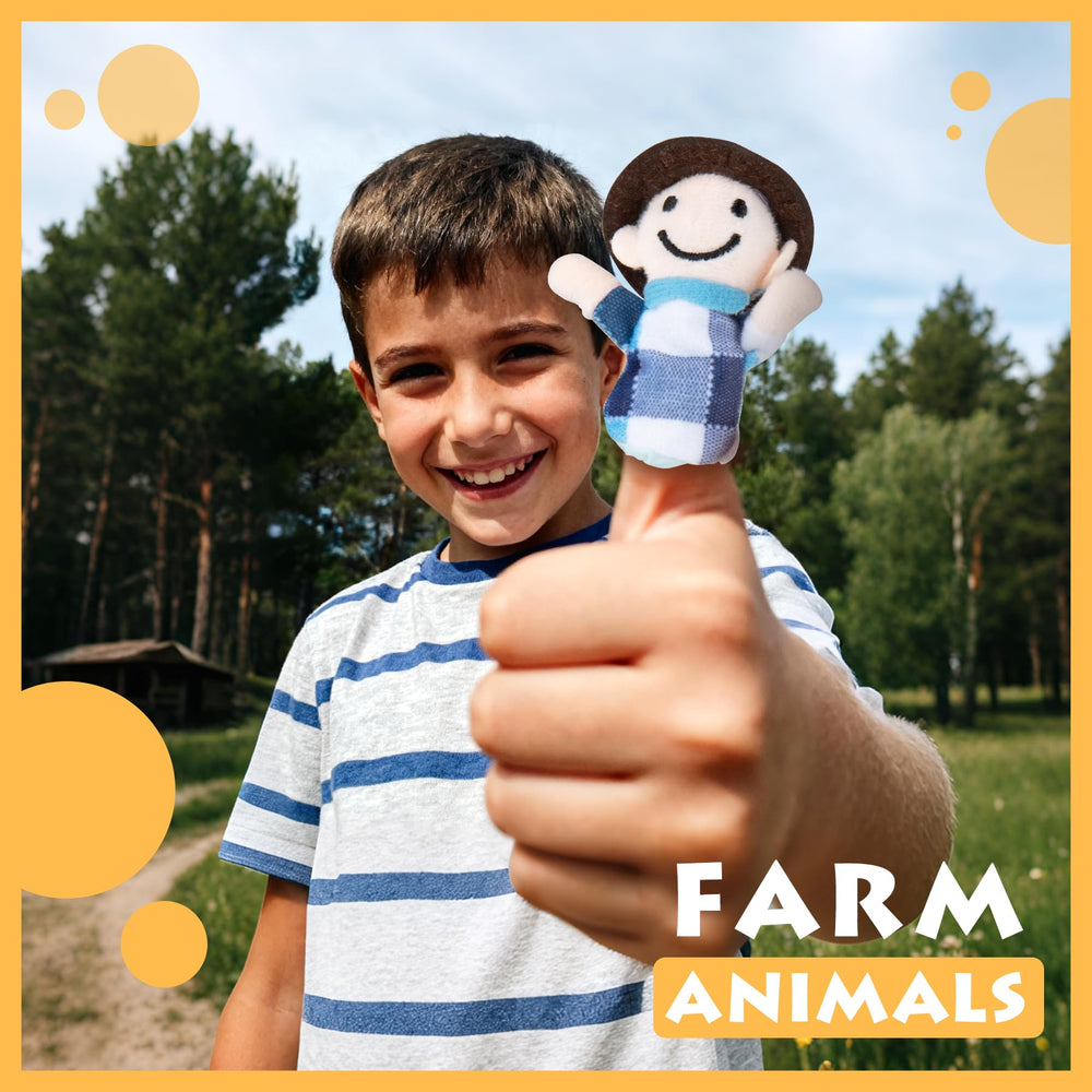 RIY finger puppet duck supports interactive animal adventures