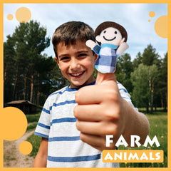 RIY finger puppet duck supports interactive animal adventures