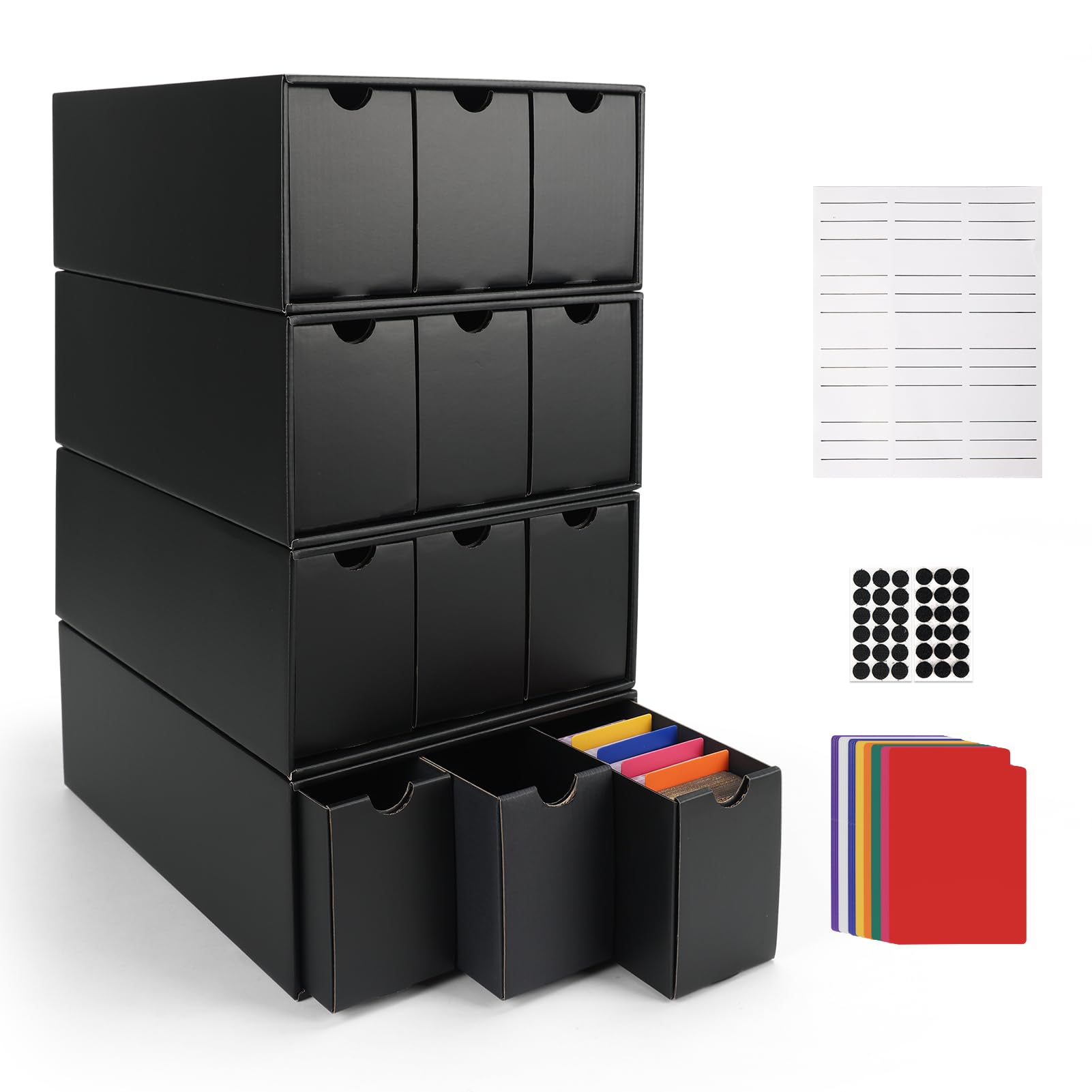 RLAVBL 12-pack card storage box closed for organized collections