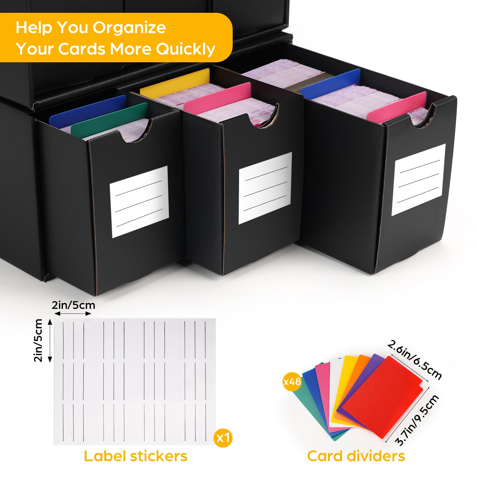 RLAVBL black laminated coating protects cards from stains and moisture