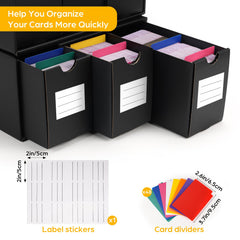 RLAVBL black laminated coating protects cards from stains and moisture