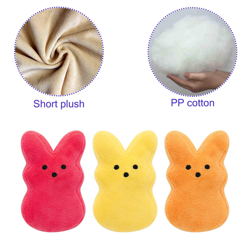 RLXGCZ 5-inch bunny doll for compact, cute room decor.
