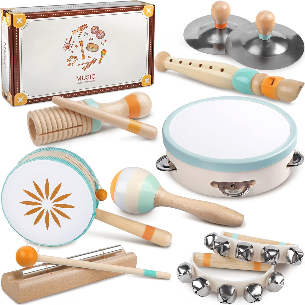 Rmischolar tambourine for toddlers boosts rhythm and coordination.