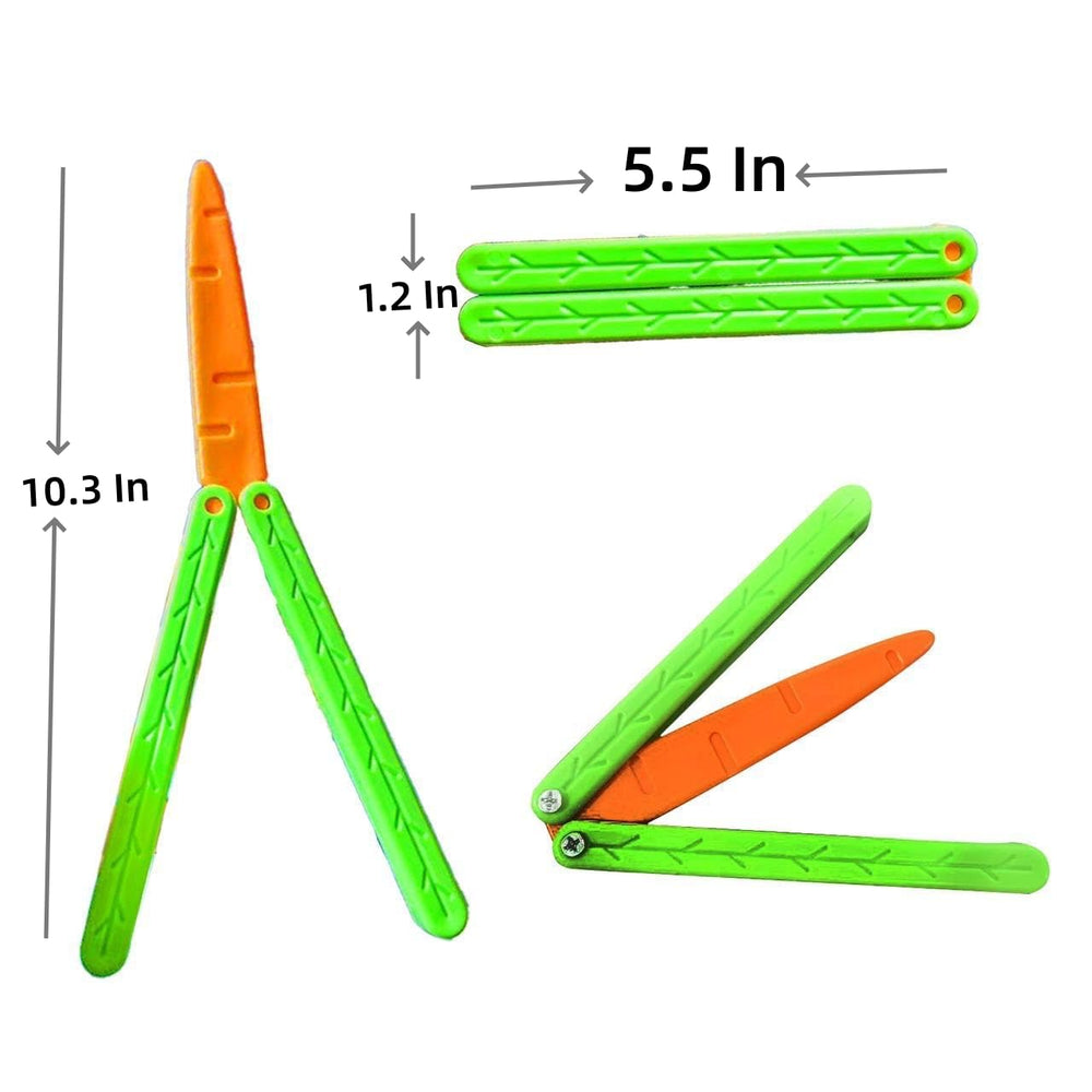 RMISODO carrot butterfly knife green small compact desk focus