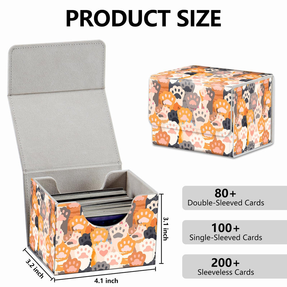 RMJKXQZG deck box features side-load notches for quick card access during games.