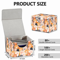 RMJKXQZG deck box features side-load notches for quick card access during games.