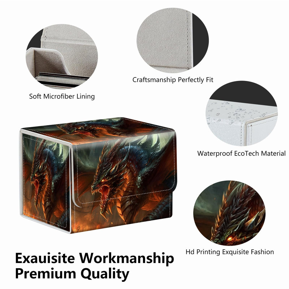 RMJKXQZG strong magnet card box interior microfiber lining protects cards