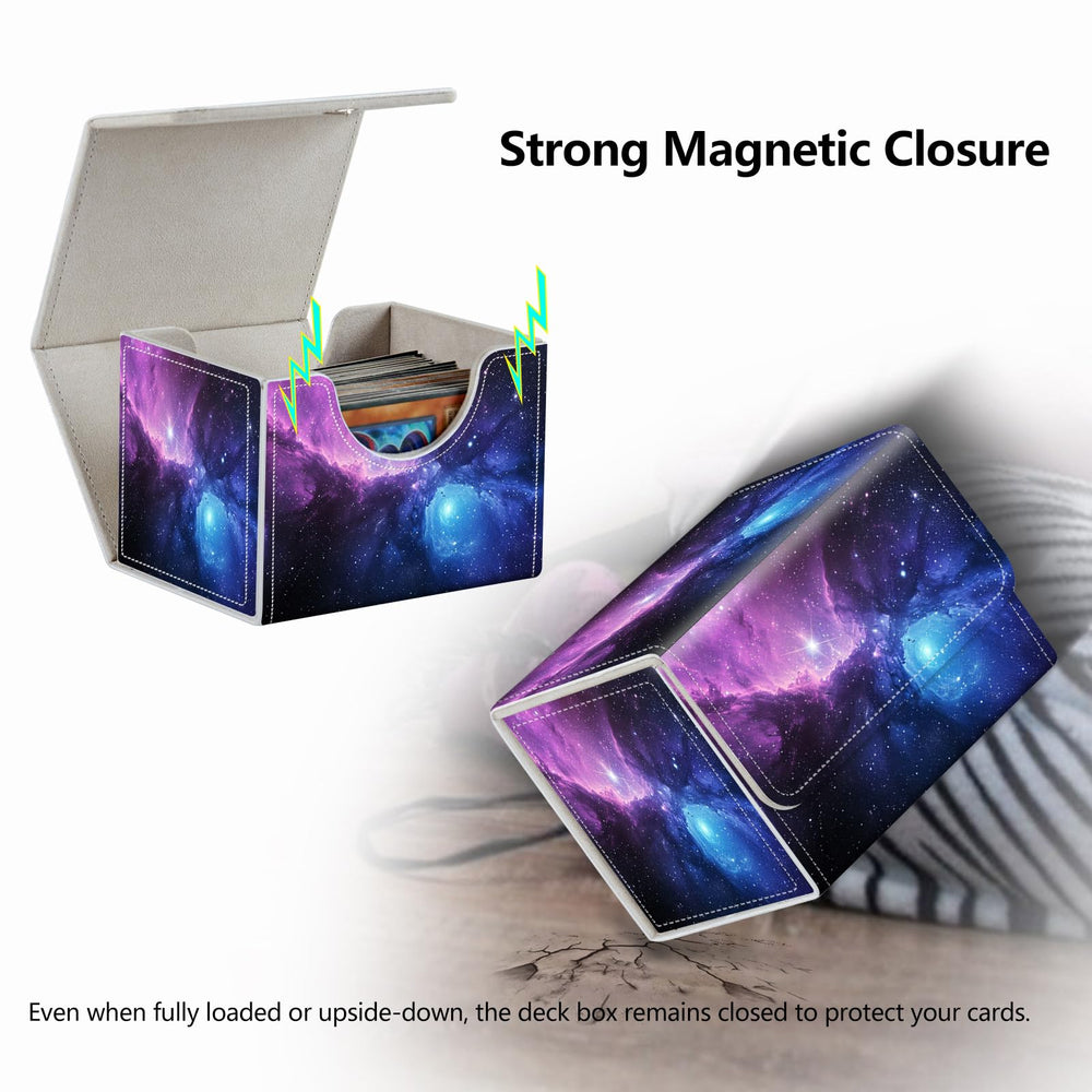 RMJKXQZG wide-capacity box holds 200+ sleeveless cards