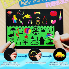 RMJOY portable art set is ideal for travel and on-the-go crafts