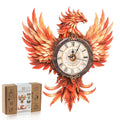Rnfinewow Fire Phoenix clock pieces—precise laser-cut parts for a satisfying DIY assembly